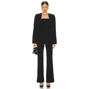 Alice + Olivia Nova Cape Jumpsuit in Black 2 Piece Set